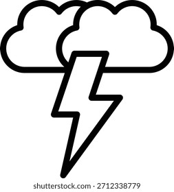 Estilo de icono de tormenta de diseño de Vector