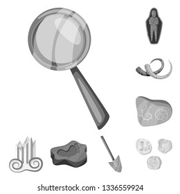 Vector design of story and discovery icon. Collection of story and items stock vector illustration.