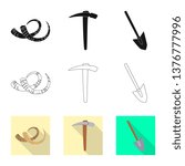 Vector design of story and items icon. Set of story and attributes  stock vector illustration.