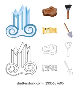 Vector design of story and items icon. Collection of story and attributes  stock symbol for web.
