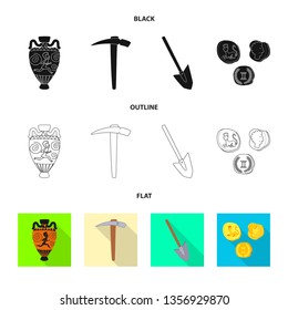 Vector design of story and items icon. Set of story and attributes  stock symbol for web.