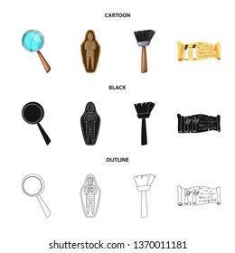 Vector design of story and items icon. Collection of story and attributes  vector icon for stock.