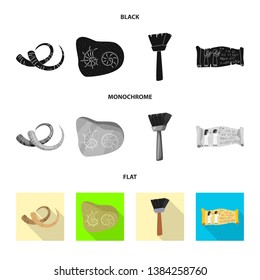 Vector design of story and items icon. Set of story and attributes  stock symbol for web.