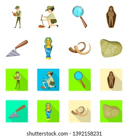 Vector design of story and items icon. Collection of story and attributes  stock symbol for web.