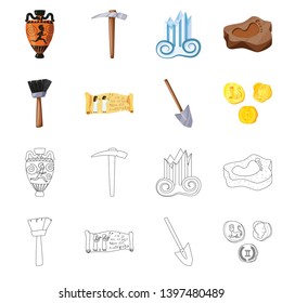 Vector design  story and items icon. Collection  story and attributes  vector icon for stock.