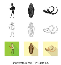 Vector design of story and items icon. Collection of story and attributes  vector icon for stock.