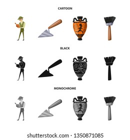 Vector design of story and items logo. Set of story and attributes  vector icon for stock.