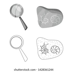 Vector design of story and items logo. Collection of story and attributes vector icon for stock.