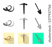 Vector design of story and items sign. Collection of story and attributes  stock symbol for web.