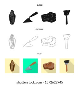 Vector design of story and items sign. Collection of story and attributes  stock symbol for web.