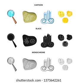 Vector design of story and items sign. Collection of story and attributes  vector icon for stock.