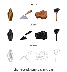Vector design of story and items sign. Collection of story and attributes  stock symbol for web.