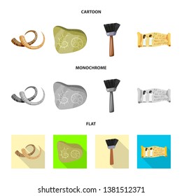 Vector design of story and items sign. Collection of story and attributes  stock symbol for web.