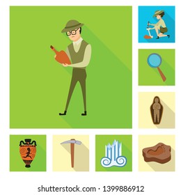 Vector design of story and items sign. Set of story and attributes  stock vector illustration.