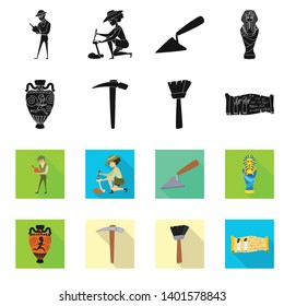 Vector design of story and items sign. Set of story and attributes  stock symbol for web.