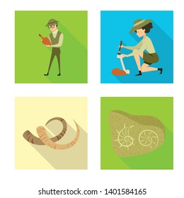 Vector design of story and items sign. Collection of story and attributes  stock symbol for web.