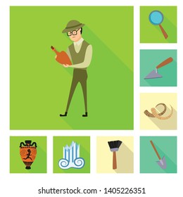 Vector design of story and items sign. Set of story and attributes  stock symbol for web.