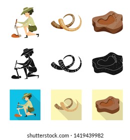 Vector design of story and items sign. Set of story and attributes  stock symbol for web.