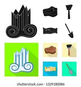 Vector design of story and items symbol. Set of story and attributes  stock symbol for web.