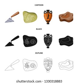 Vector design of story and items symbol. Set of story and attributes  stock symbol for web.