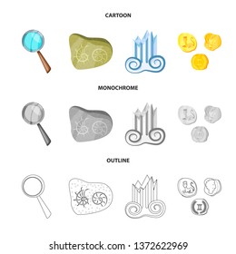Vector design of story and items symbol. Collection of story and attributes  stock vector illustration.