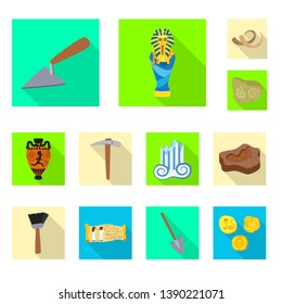 Vector design of story and items symbol. Collection of story and attributes  stock symbol for web.