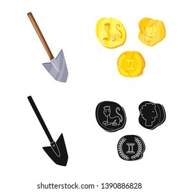 Vector design of story and items symbol. Collection of story and attributes  vector icon for stock.