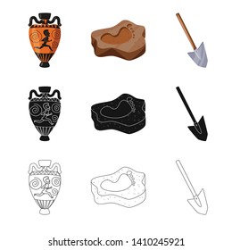 Vector design of story and items symbol. Collection of story and attributes  vector icon for stock.