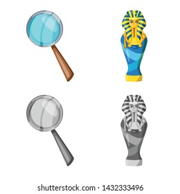 Vector design of story and items symbol. Collection of story and attributes stock symbol for web.