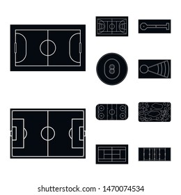 Vector design of strategy and bullring icon. Collection of strategy and plan vector icon for stock.