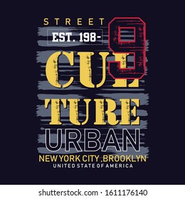 vector design street culture, for print t shirt, banner and poster