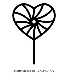 Estilo de icono de caramelo a rayas de diseño de Vector
