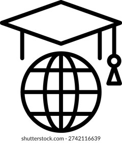 Vector Design Study Abroad Icon Style