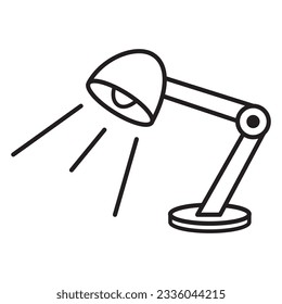 
Vector design of study lamp