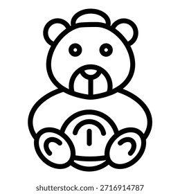 Estilo de icono de juguete relleno de diseño de Vector