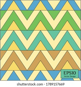 vector design style eps 10 retro style design 2020 zig zag graphic element traditional texture print shape textile pattern fabric