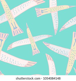 Vector design with stylized birds. Can be used for wallpaper, stationary, decoration.