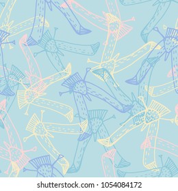 Vector design with stylized birds. Can be used for wallpaper, stationary, decoration.