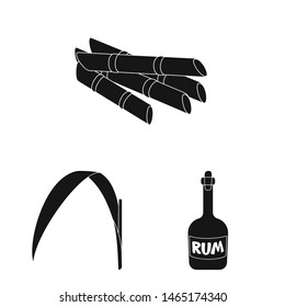 Vector design of sucrose and technology logo. Set of sucrose and cane stock vector illustration.