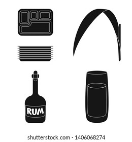 Vector design of sucrose and technology symbol. Collection of sucrose and cane stock vector illustration.