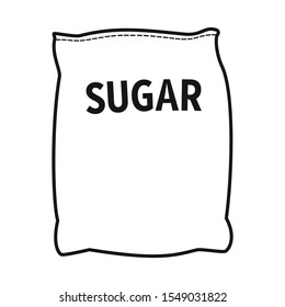 Vector Design Of Sugar And Bag Icon. Web Element Of Sugar And Sack Stock Symbol For Web.