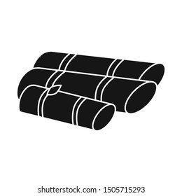 Vector design of sugar and cane logo. Graphic of sugar and plant stock vector illustration.
