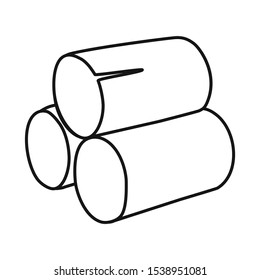 Vector design of sugar and granulated icon. Graphic of sugar and diabetes vector icon for stock.