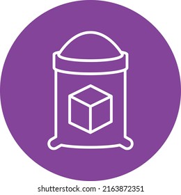 Estilo de icono de azucar de diseño de vectores