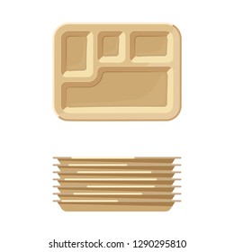 Vector design of sugarcane and cane icon. Collection of sugarcane and field stock symbol for web.