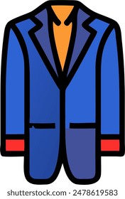 vector design of a suit