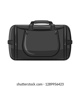 Vector design of suitcase and baggage icon. Collection of suitcase and journey stock symbol for web.