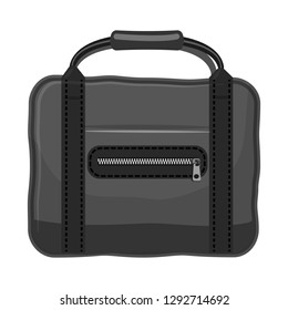 Vector design of suitcase and baggage logo. Set of suitcase and journey stock vector illustration.