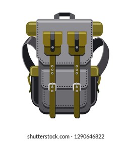 Vector design of suitcase and baggage sign. Set of suitcase and journey stock symbol for web.