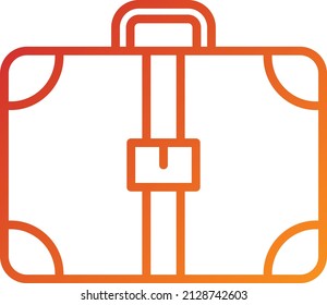 Estilo de icono de la maleta de diseño del vector